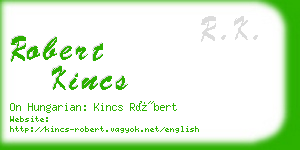 robert kincs business card